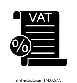 
VAT Taxes Outline Vector Icon. Value Added Tax Simple Line Illustration Sign. Inear Style Sign For Mobile Concept And Web Design.