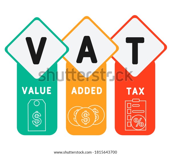 Vat Value Added Tax Acronym Business Stock Vector (Royalty Free