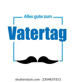 Vatertag - Alle zum Happy Vathers Day, Vektorgrafik.