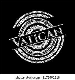 Vatican chalkboard emblem