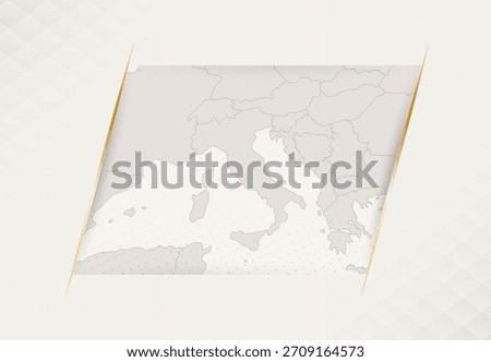 Vatican City Country Map Featuring National Flag Colors. Vector illustration.