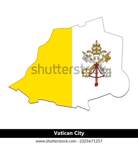 Vatican City - Flag Map