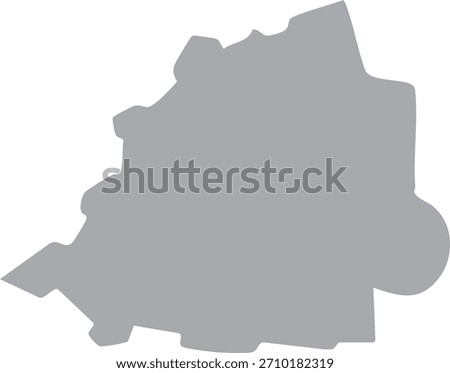Vatican City (Holy See) Map Isolated Silhouette Grey Vector Map Editable