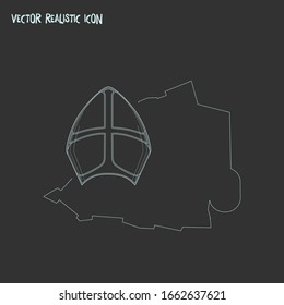 Vatican city icon line element. Vector illustration of vatican city icon line isolated on clean background for your web mobile app logo design.