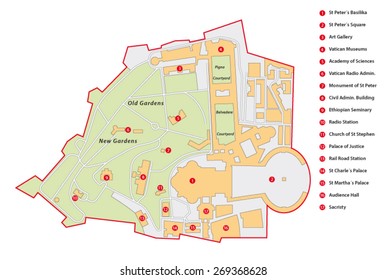 Map Of Vatican City Images Stock Photos Vectors Shutterstock