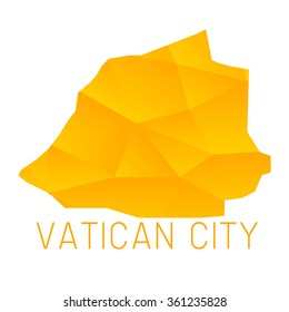 Vatican city map geometric texture