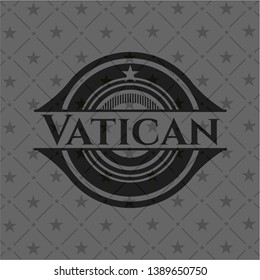 Vatican dark icon or emblem. Vector Illustration. Detailed.