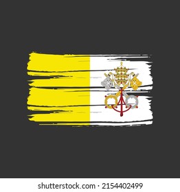 Cepillo de la bandera del Vaticano. Bandera nacional