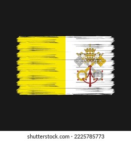 Vektorgrafik der Vatikanischen Flagge