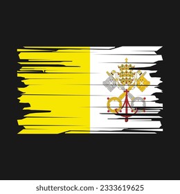 Vektorgrafik der Vatikanischen Flagge