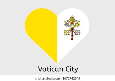 Vatican flag icon, Vatican city flag vector illustration