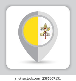 Vatican Flag Pin Map Icon