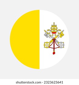 Vatican flag simple illustration for independence day or election