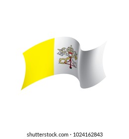 Vatican flag, vector illustration