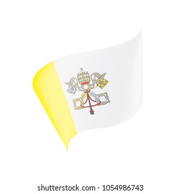 Vatican flag, vector illustration