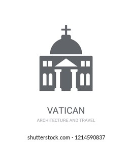 Vatican icon. Trendy Vatican logo concept on white background from Architecture and Travel collection. Suitable for use on web apps, mobile apps and print media.