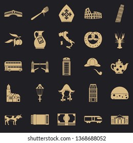 Vatican icons set. Simple set of 25 vatican vector icons for web for any design