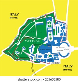 Vatican Map