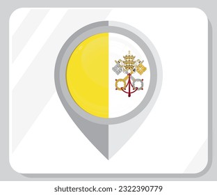 Icono de la bandera de ubicación del mapa del Vaticano