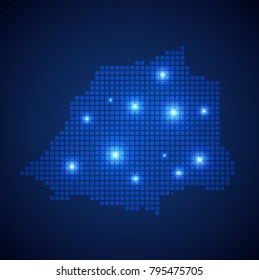 Vatican map page symbol for your web site design Vatican map logo, app, UI. Wire frame 3D mesh polygonal network line, design sphere, dot and structure. Vatican map.vector illustration eps 10