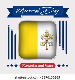 Vatican Memorial Day Vector Illustration