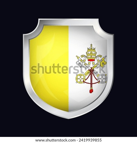 Vatican Silver Shield Flag Icon