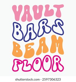 Vault Bars Beam Floor Retro t shirt design sublimation