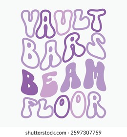 Vault Bars Beam Floor Retro t shirt design sublimation