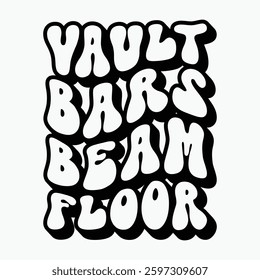 Vault Bars Beam Floor Retro t shirt design sublimation