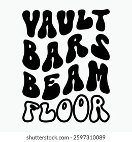 Vault Bars Beam Floor Retro t shirt design sublimation