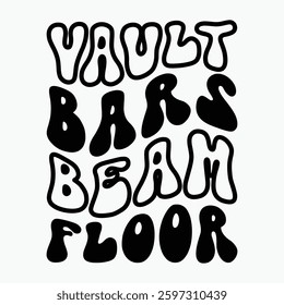 Vault Bars Beam Floor Retro t shirt design sublimation