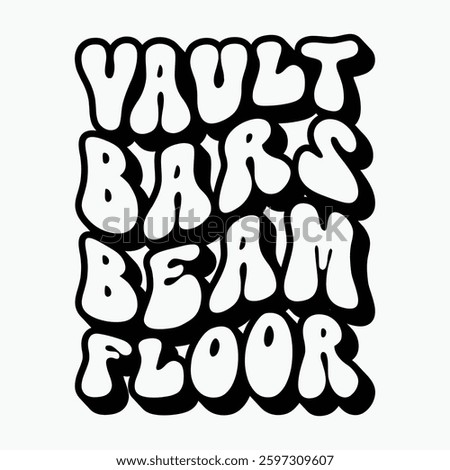 Vault Bars Beam Floor Retro t shirt design sublimation