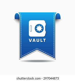 Vault blue Vector Icon Design