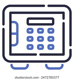Icono de puerta de bóveda para Web, App, infografía, etc