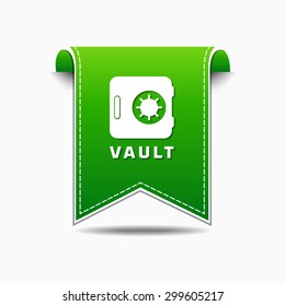 Vault Green Vector Icon Design