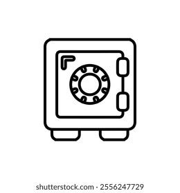 vault icon Flat symbol set outline