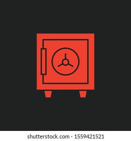 vault icon isolated on background
