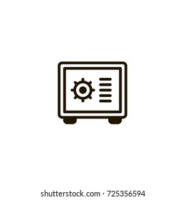 vault icon. sign design