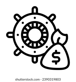 Vault line icon. Perfect for graphic design, mobile, UI, and web masterpieces