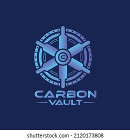 Vault logo design in illustrator