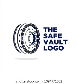 vault logo design inspiration . safe logo design template . vault safe logo vector
