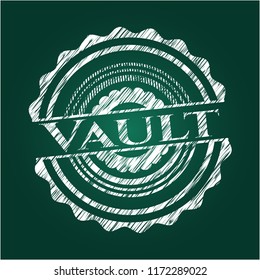 Vault on chalkboard