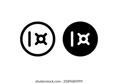 Vault Security Safe Icon Symbol Vector