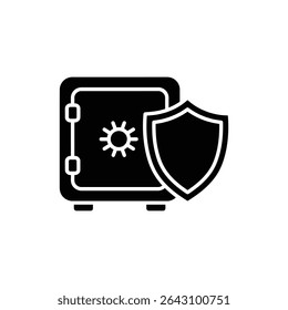 Vault shield icon representing strong secure protection