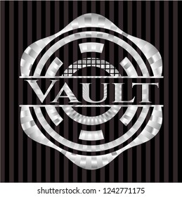 Vault silver shiny badge