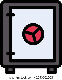 vault vector colour line icon
