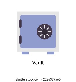 Vault  vector Flat  Icons. Simple stock illustration