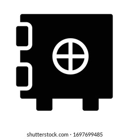 vault vector glyph flat icon 