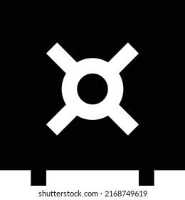 vault Vector illustration on a transparent background. Premium quality symmbols. Glyphs vector icons for concept and graphic design. 
