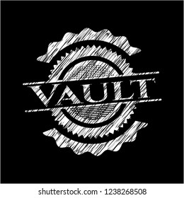 Vault written on a blackboard